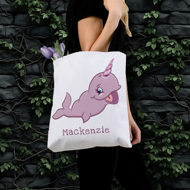 Tote Bag Rose étroit | Girly Kawaii Chibi couche de dessin (Créateur téléchargé)