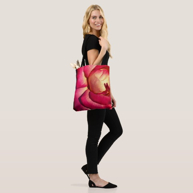 Tote Bag Rose Fourre-tout (Sur le modèle)