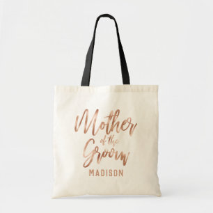 Tote Bag Rose Gold Moderne Mariage Mère de la chambre