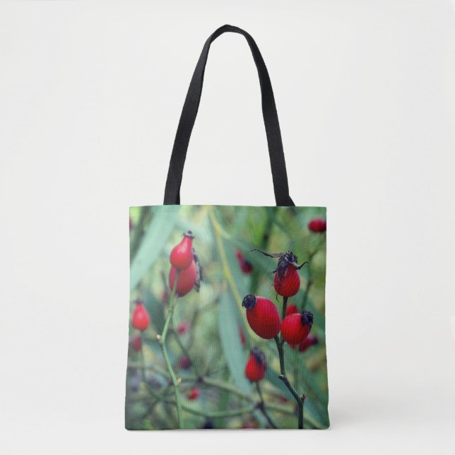 Tote Bag Rose hanche Automne Phtographie Fourre-tout (Devant)