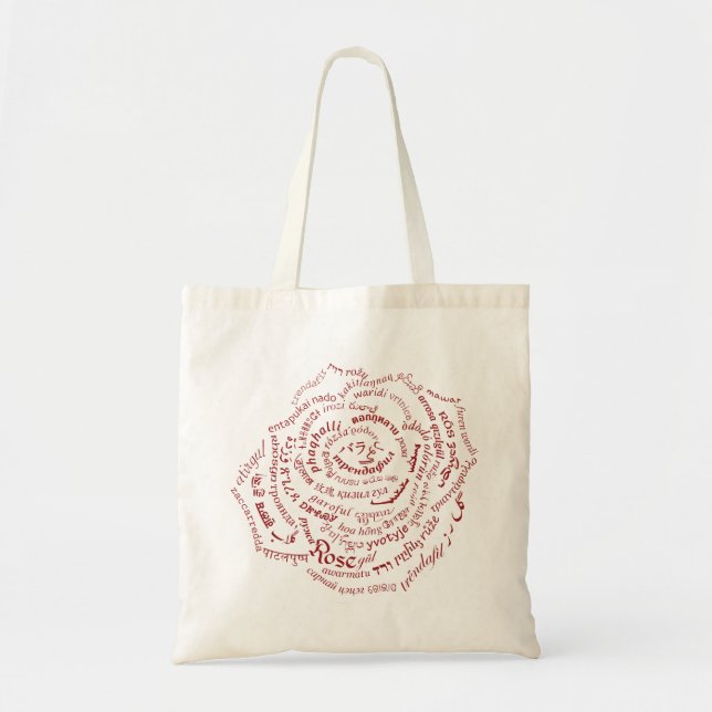 Tote Bag Rose mondial Fourre-tout (Devant)
