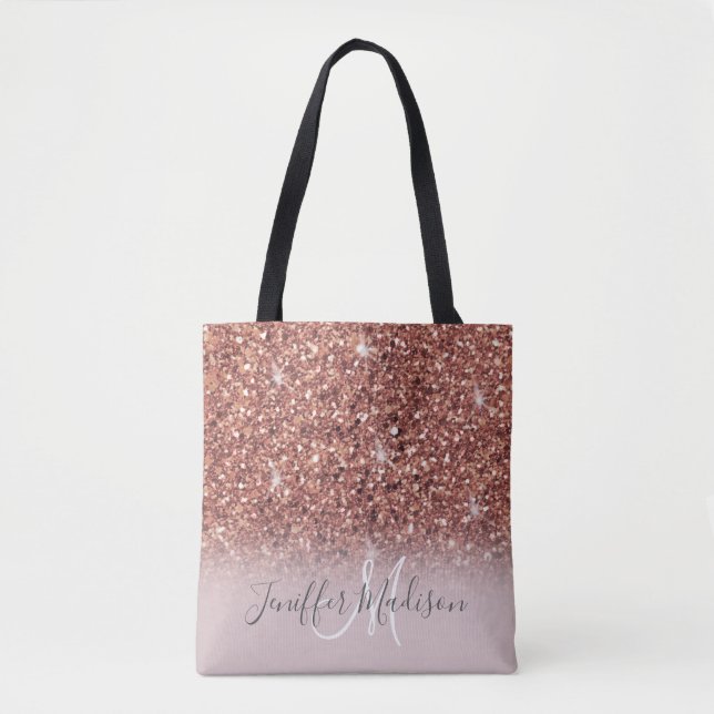 Tote Bag Rose personnalisé Parties scintillant Gold Drivers (Devant)