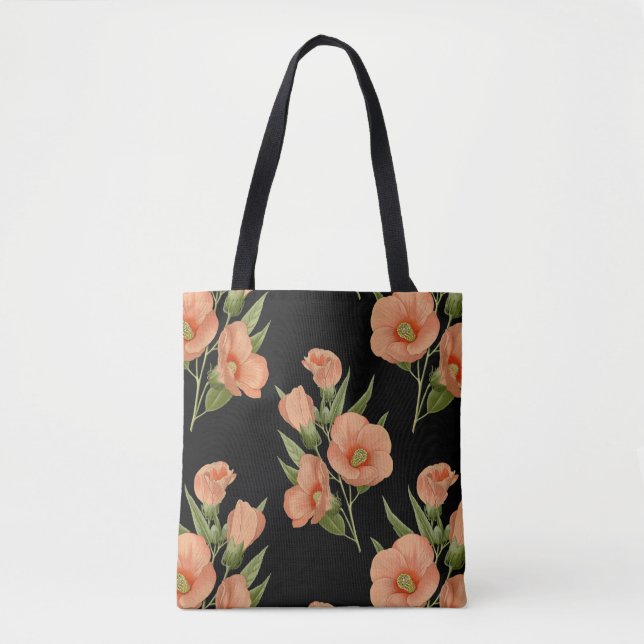 Tote Bag Rose vintage Botanique (Devant)
