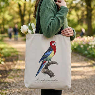 Tote Bag Rosella orientale ou Perruche à tête pâle