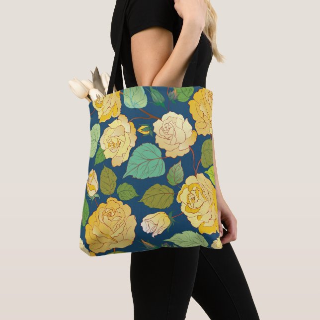 TOTE BAG ROSES 2 (De près)