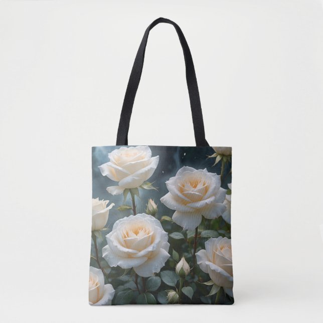 Tote Bag Roses blanches (Devant)