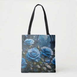 Tote Bag Roses Bleues 
