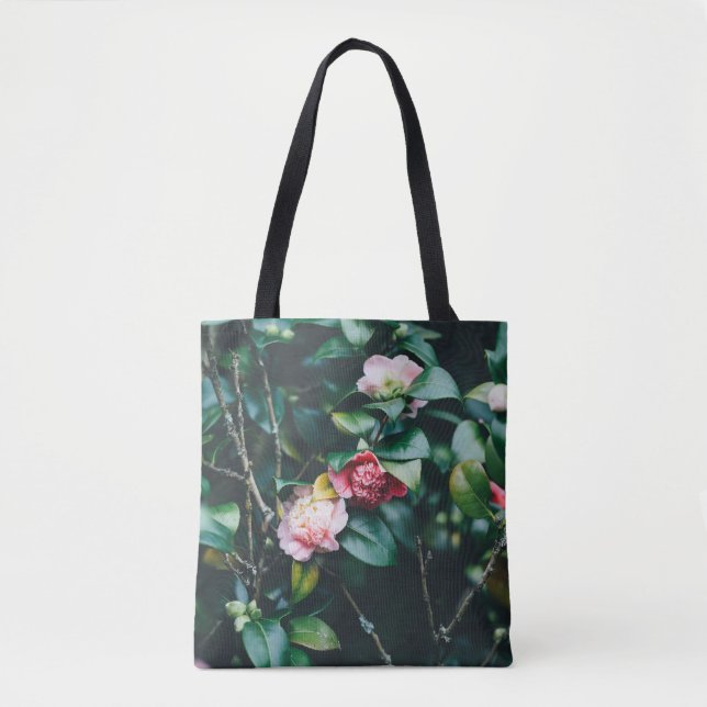 TOTE BAG ROSES DANS LE JARDIN (Devant)