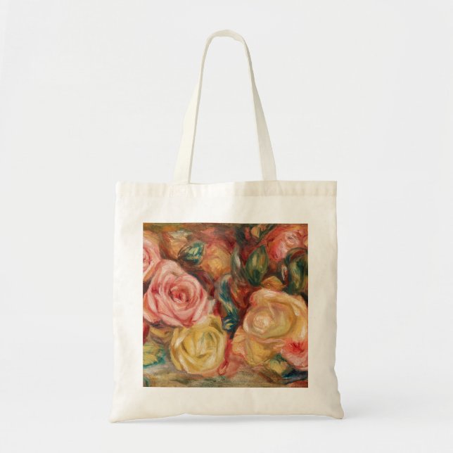 Tote Bag Roses de Renoir Impressionist Painting (Devant)