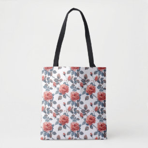 Tote Bag Roses en cascade Floral 