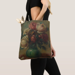 Tote Bag Roses florissants dans un vase de Pierre Renoir Cl