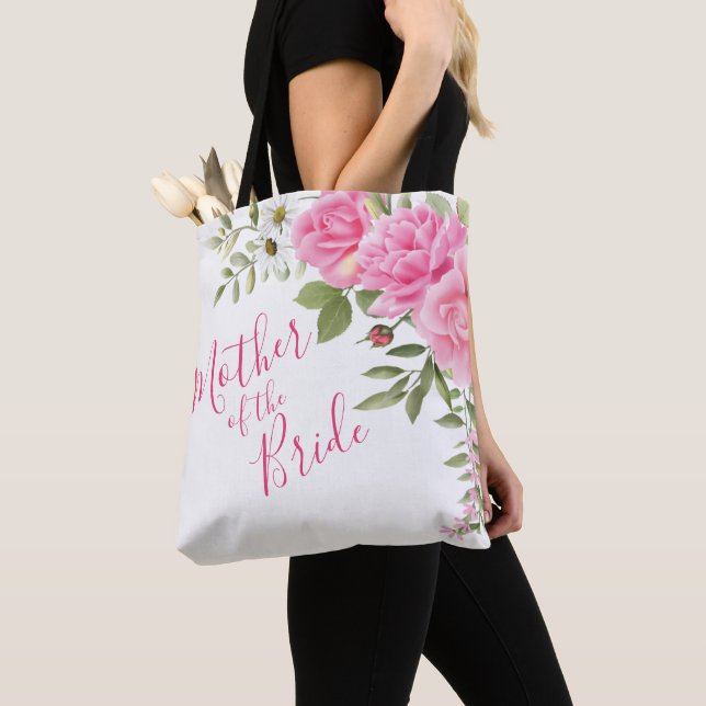 Tote Bag Roses roses roses Chiffon Mère de la mariée (De près)