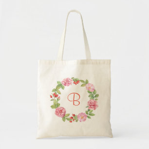 Tote Bag Roses sauvages et cynorhodons roses personnalisés
