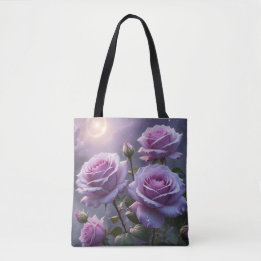 Tote Bag Roses Violettes