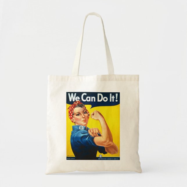 Tote Bag Rosie le rivoir nous pouvons le faire la deuxième (Devant)