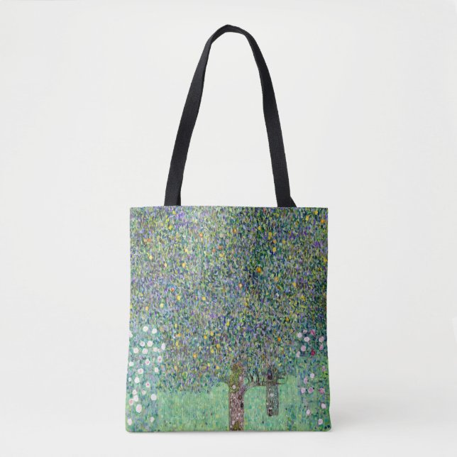 Tote Bag Rosiers Sous Les Arbres, Gustav Klimt (Devant)