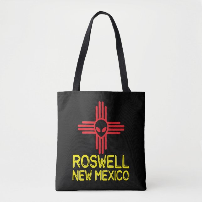 Tote Bag Roswell Nouveau Mexique Zia Chef Alien (Devant)