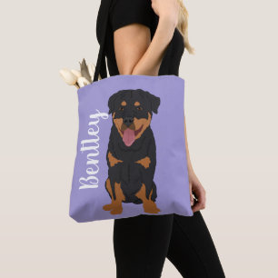 Tote Bag Rottweiler personnalisé