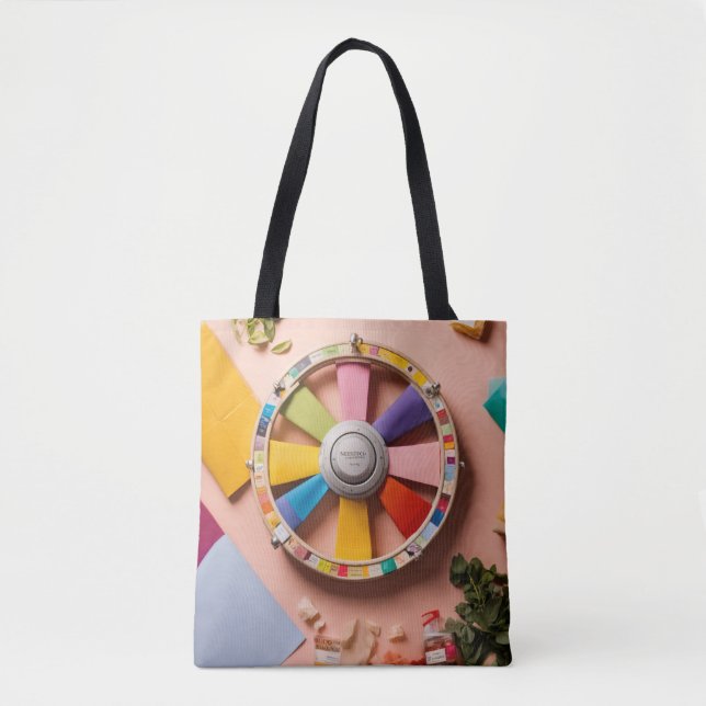 Tote Bag Roue de direction parfumée - Découvrez le parfum R (Devant)
