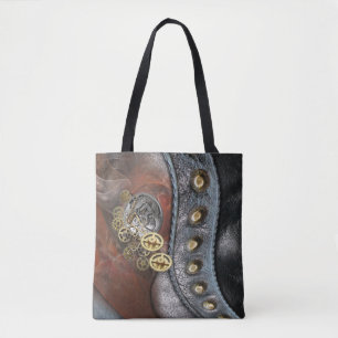 Tote Bag Roues du temps en cuir