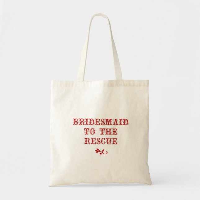 Tote Bag Rouge de Fourre-tout Apple de demoiselle d'honneur (Devant)