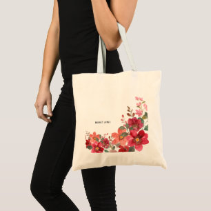Tote Bag Rouge intemporel personnalisable