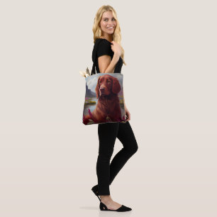 Tote Bag Rouge Irlandais sur une pagaie : Une aventure pano