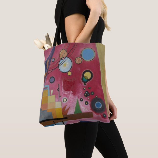 Tote Bag Rouge lourd par Wassily Kandinsky (De près)