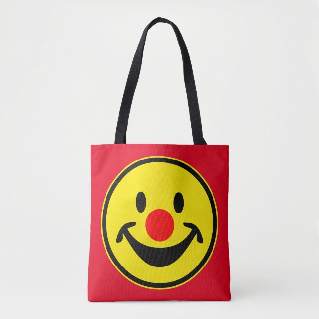 Tote Bag Rouge Nez jaune + votre dos. & idées (Devant)
