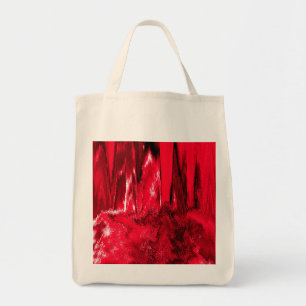 Tote Bag Rouge rayé fondu