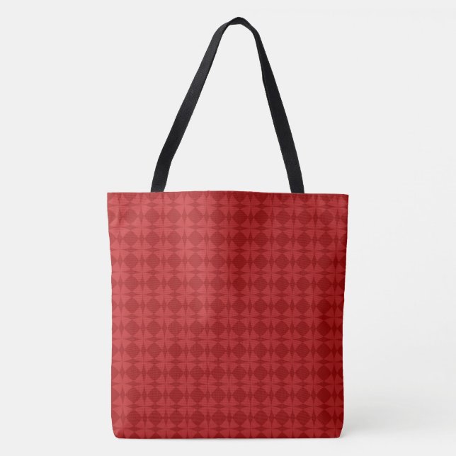 Tote Bag Rouge sur les cercles rouges | Vacances (Devant)