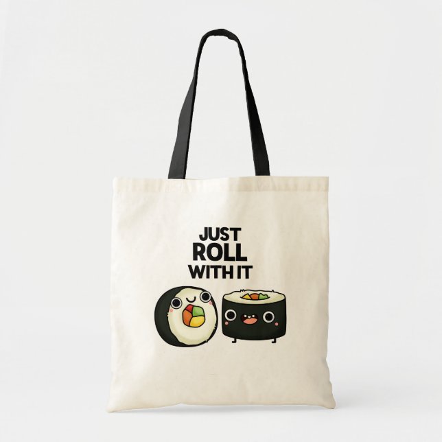 Tote Bag Rouler Avec Il Drôle Sushi Roll Pun (Devant)