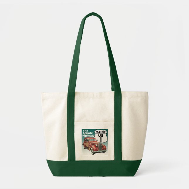 Tote Bag Route 1 du Maine - Route de l'Atlantique (Devant)
