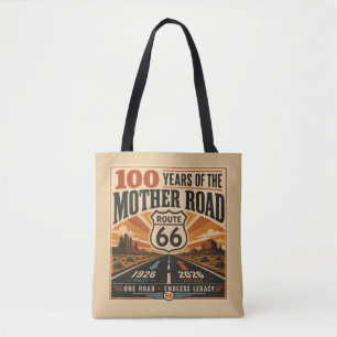 Tote Bag route 66 Désert Autoroute Américaine Carryall Art