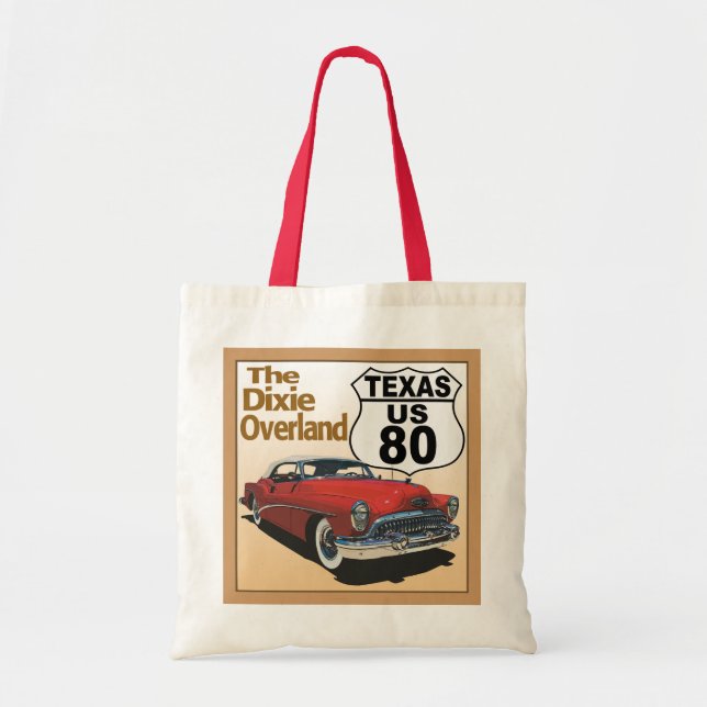Tote Bag Route 80 du Texas - Les îles Dixie (Devant)
