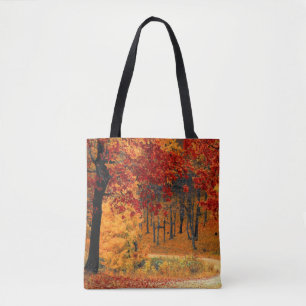 Tote Bag Route d'automne
