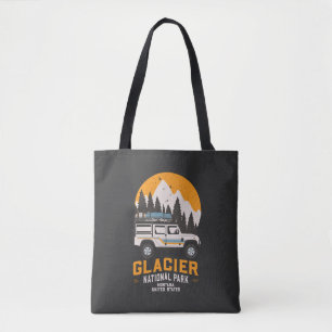 Tote Bag Route du parc national du Glacier vintage Montana