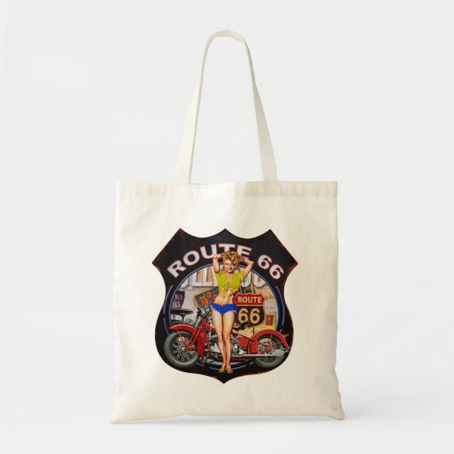 Tote Bag Route Vintage 66 (Devant)