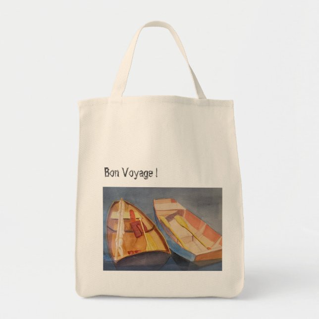 Tote Bag Row Boat Fourre-tout ' Bon Voyage' (Devant)