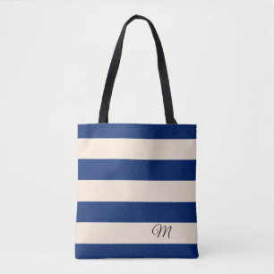 Tote Bag Royal Blue Stripes