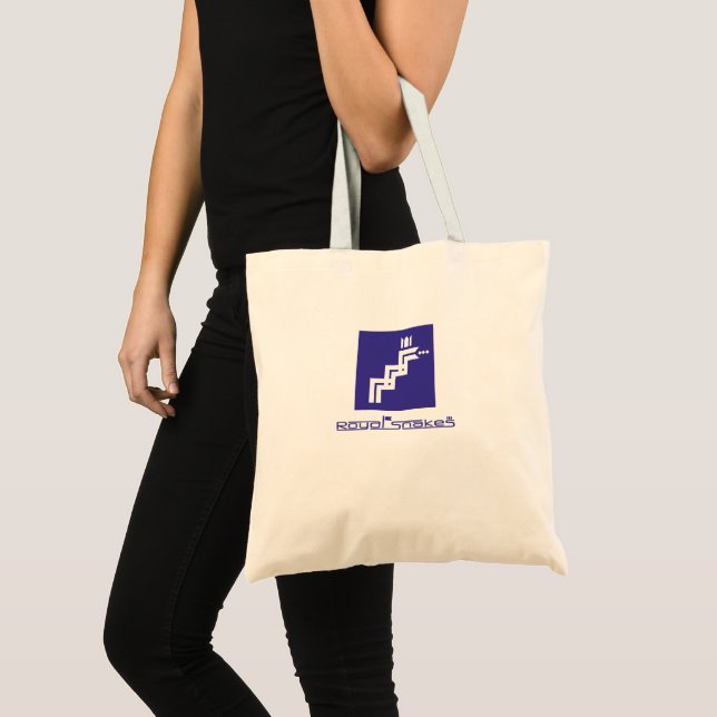 Tote Bag Royal Snakes Blue Étiquette (Devant (produit))