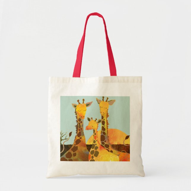 Tote Bag Royaume de Giraffe en Afrique (Devant)