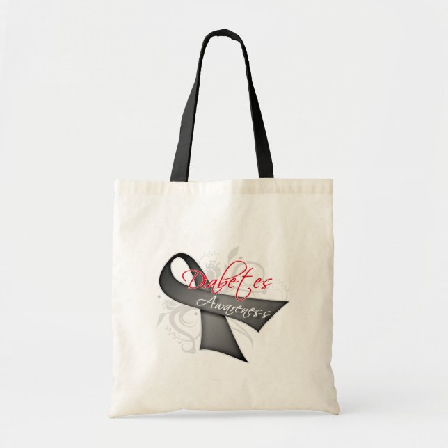 Tote Bag Ruban déroulant - Sensibilisation au diabète (Devant)
