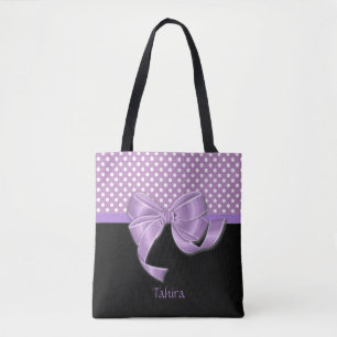 Tote Bag Ruban et Pois de la lavande