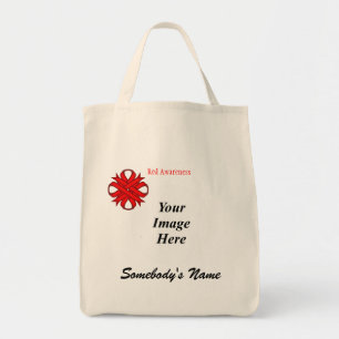 Tote Bag Ruban rouge de trèfle Modèle par Kenneth Yoncich