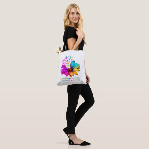Tote Bag Rubans Fleur de Toutes et Chaque Couleur pour lutt