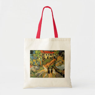 Tote Bag Rue et escaliers du village d'Auvers, Figures