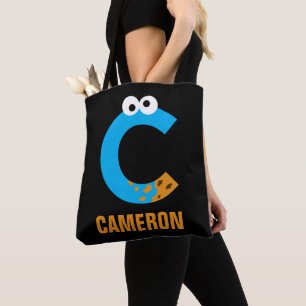 Tote Bag Rue Sésame C est pour Cookie Monster