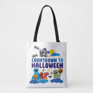 Tote Bag Rue Sésame   Compte à rebours pour Halloween