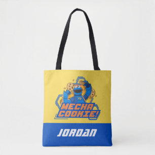 Tote Bag Rue Sésame   Cookie Monster   Ajouter un nom